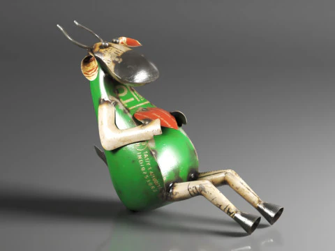Recycled Metal Yard Art Gorgeous Cow Decor for Indoor or Outdoor 3D Print Model