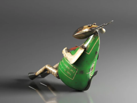 Recycled Metal Yard Art Gorgeous Cow Decor for Indoor or Outdoor 3D Print Model