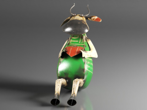 Recycled Metal Yard Art Gorgeous Cow Decor for Indoor or Outdoor 3D 프린트 모델
