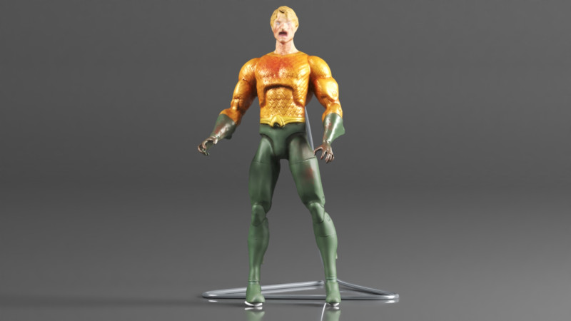 DC Collectibles Essentials DCeased Aquaman Action Figure 3D Print Model .c4d .max .obj .3ds .fbx .stl .blend 