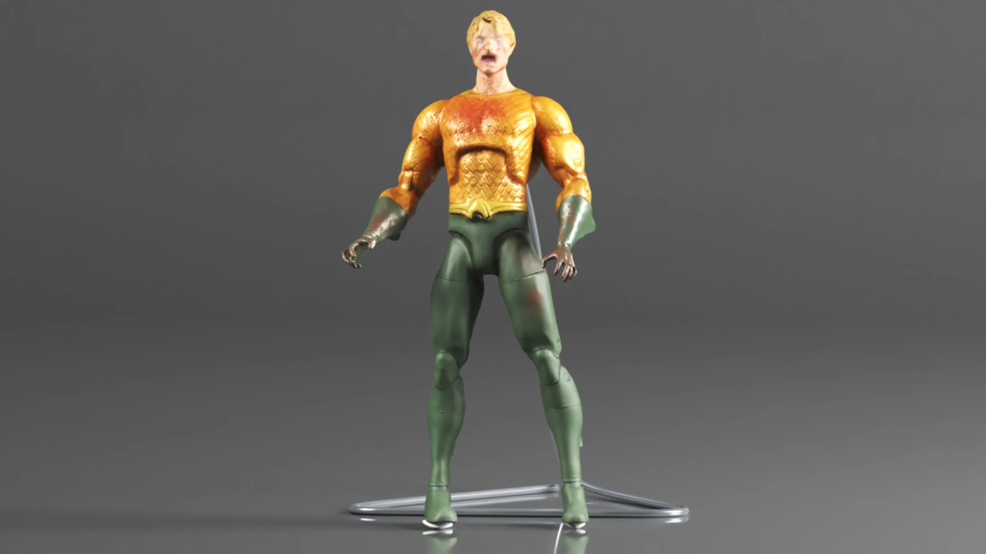 DC Collectibles Essentials DCeased Aquaman Action Figure 3D Print Model .c4d .max .obj .3ds .fbx .stl .blend 