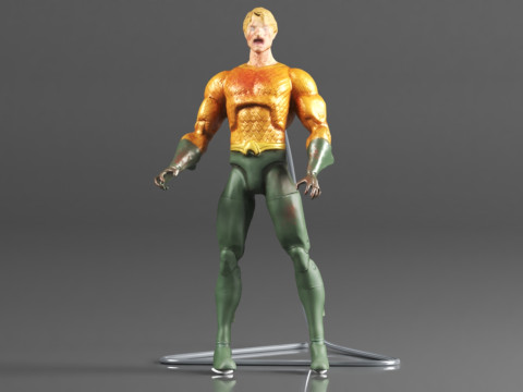 DC Collectibles Essentials DCeased Aquaman Action Figure 3D Print Model