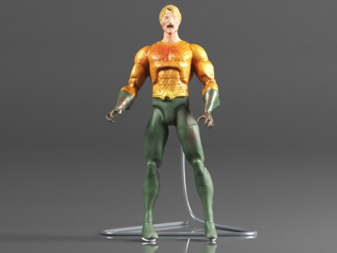 DC Collectibles Essentials DCeased Aquaman Action Figure 3D Print Model