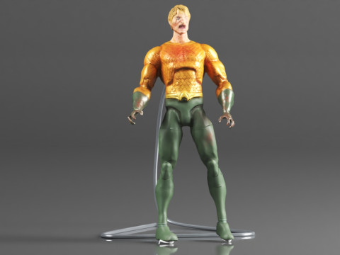 DC Collectibles Essentials DCeased Aquaman Action Figure 3D Print Model