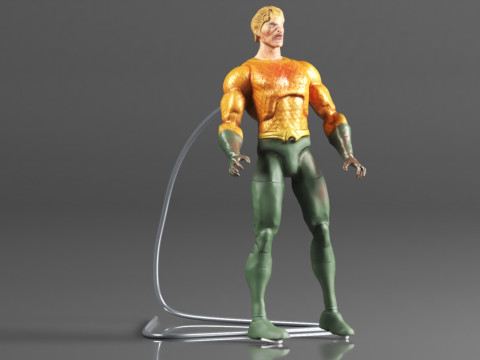 DC Collectibles Essentials DCeased Aquaman Action Figure 3D Print Model