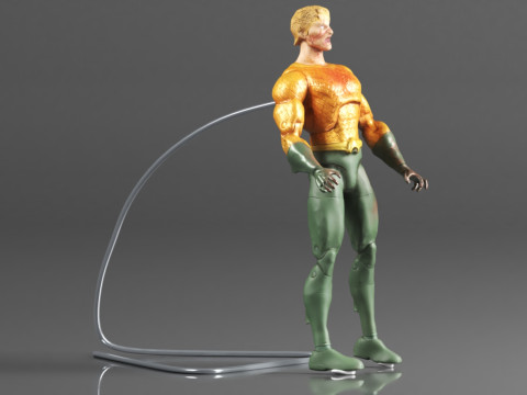 DC Collectibles Essentials DCeased Aquaman Action Figure 3D Print Model
