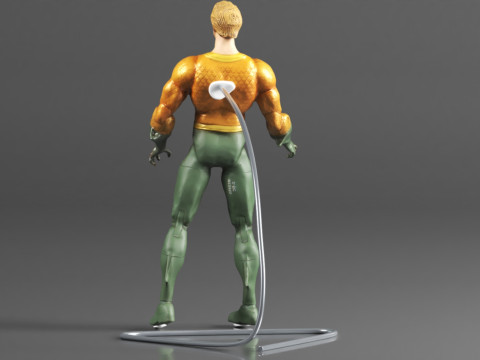 DC Collectibles Essentials DCeased Aquaman Action Figure 3D Print Model