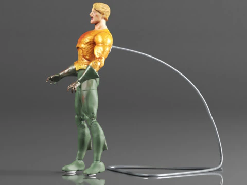 DC Collectibles Essentials DCeased Aquaman Action Figure 3D Print Model