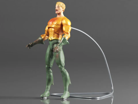 DC Collectibles Essentials DCeased Aquaman Action Figure 3D Print Model