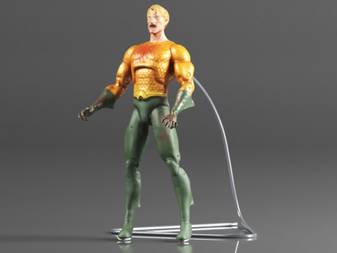 DC Collectibles Essentials DCeased Aquaman Action Figure 3D Print Model