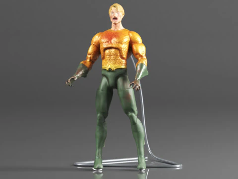 DC Collectibles Essentials DCeased Aquaman Action Figure 3D Print Model