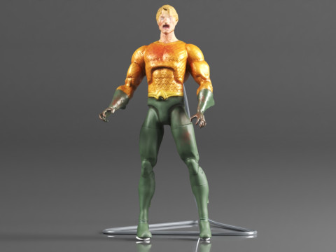 DC Collectibles Essentials DCeased Aquaman Action Figure 3D Print Model