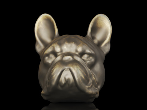 Creative Co-Op Decorative Antique Resin Dog Head Bookends 3D Print Model