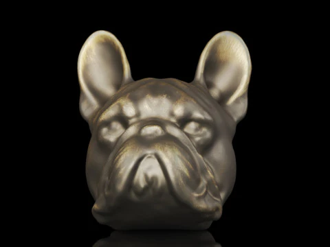 Suportes para livros de cabeça de cachorro de resina antiga decorativa cooperativa criativa Modelo de Impressão 3D