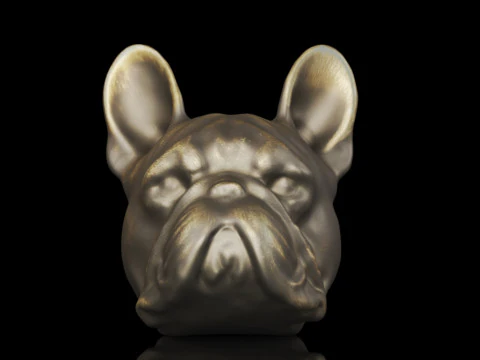 Creative Co-Op Decorative Antique Resin Dog Head Bookends 3D Print Model