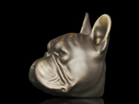Creative Co-Op Decorative Antique Resin Dog Head Bookends 3D Print Model