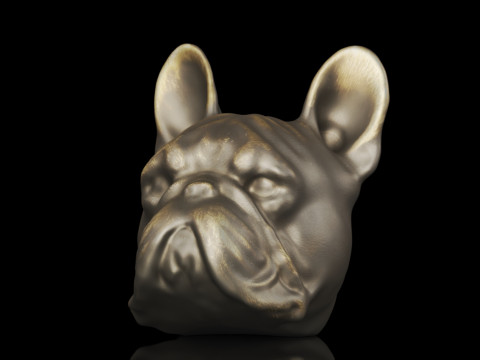 Creative Co-Op Decorative Antique Resin Dog Head Bookends 3Dプリントモデル