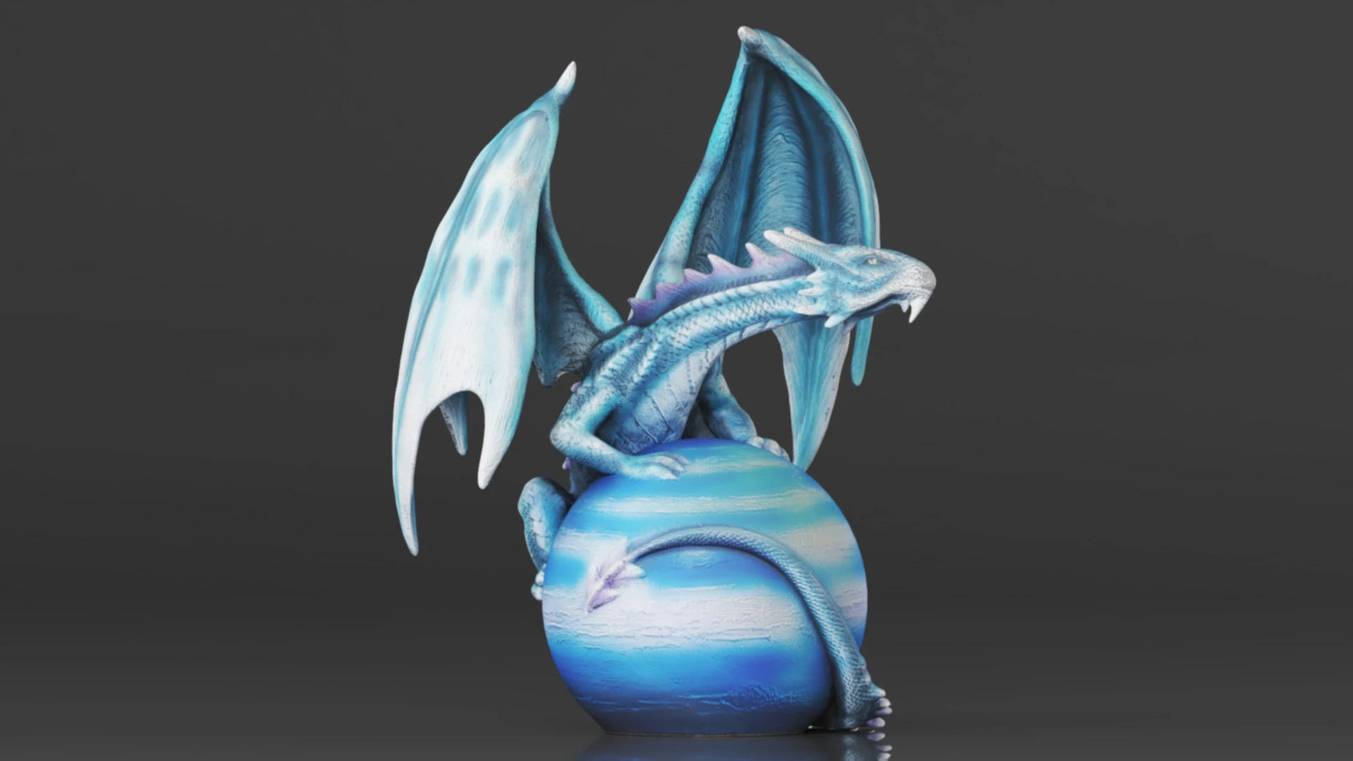 Urbalabs Large Dragon Figurines Statue Elemental Medieval Decor Fairy Decorations Collectible Mythic 3D Print Model .c4d .max .obj .3ds .fbx .stl .blend 