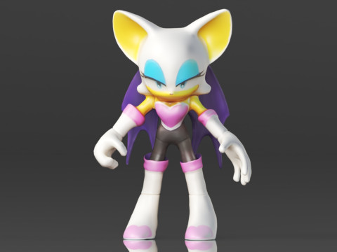 Sonic the Hedgehog Figure 3D Print Model