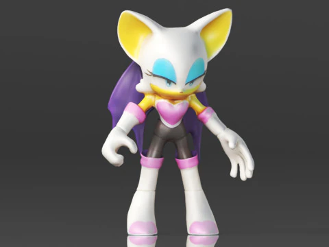 Sonic the Hedgehog Figure 3D Print Model