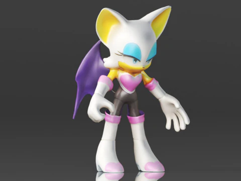 Sonic the Hedgehog Figure 3D Print Model