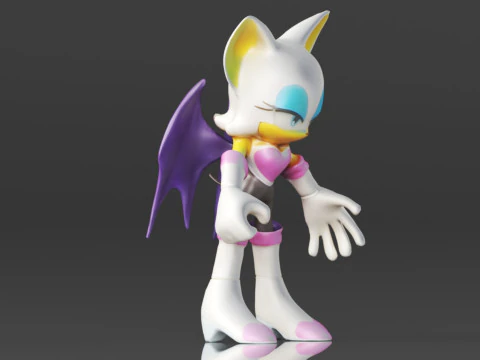Sonic the Hedgehog Figure 3D Print Model