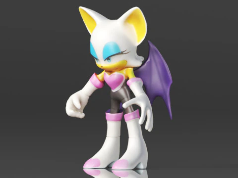 Sonic the Hedgehog Figure 3D Print Model