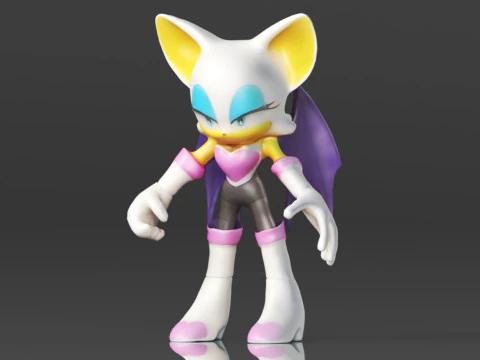 Sonic the Hedgehog Figure 3D Print Model