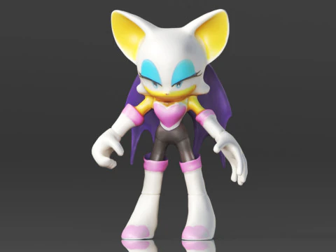 Sonic the Hedgehog Figure 3D Print Model