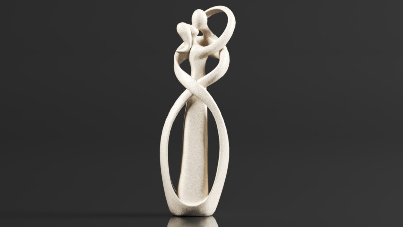 Hztyyier Statue De Grs Amoureux Couple Statue 3D printmodel .c4d .max .obj .3ds .fbx .stl .blend