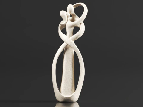 Hztyyier Statue De Grs Amoureux Couple Statue 3D Print Model