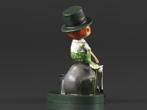 Lori Mitchell 13308 Leprechaun Boy Figurine Modèles 3D en vedette