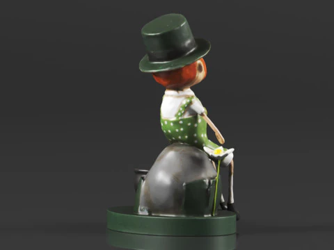 Lori Mitchell 13308 Leprechaun Boy Figurine 3D Print Model
