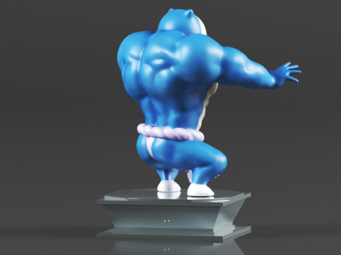 Figura de accin Pokmon Snorlax Bodybuilder Maromba Sum Model do druku 3D