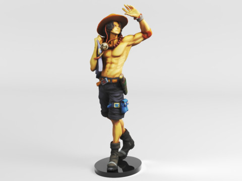 Banpresto One Piece World Figure Colosseum 3 Super Master Stars Piece The PortgasDAce Toys Games Modèles 3D en vedette