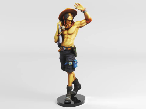 Banpresto One Piece World Figure Colosseum 3 Super Master Stars Piece The PortgasDAce Toys Games 3D Print Model
