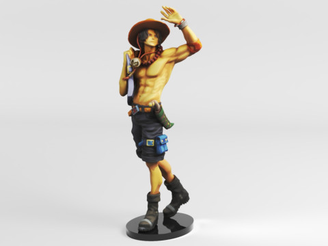 Banpresto One Piece World Figure Colosseum 3 Super Master Stars Piece The PortgasDAce Toys Games Modèles 3D en vedette