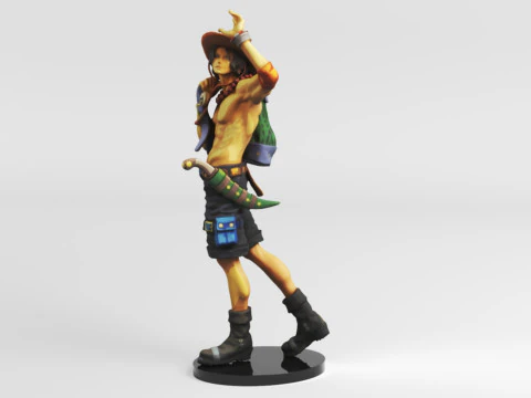 Banpresto One Piece World Figure Colosseum 3 Super Master Stars Piece The PortgasDAce Toys Games 3D Print Model