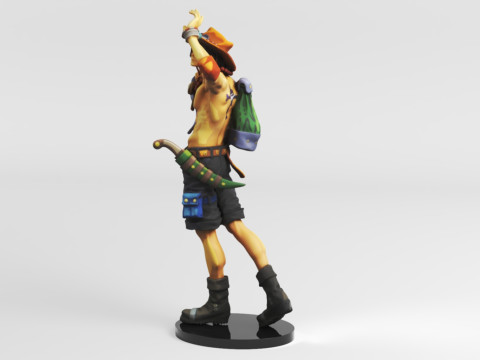 Banpresto One Piece World Figure Colosseum 3 Super Master Stars Piece The PortgasDAce Toys Games Modèles 3D en vedette