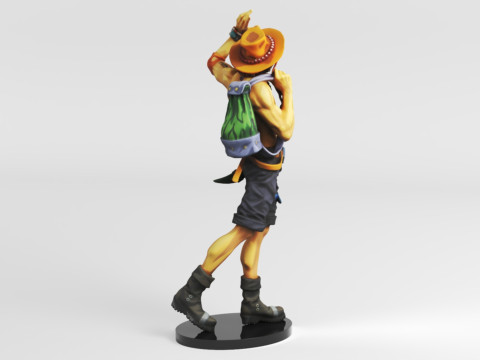 Banpresto One Piece World Figure Colosseum 3 Super Master Stars Piece The PortgasDAce Toys Games Modèles 3D en vedette