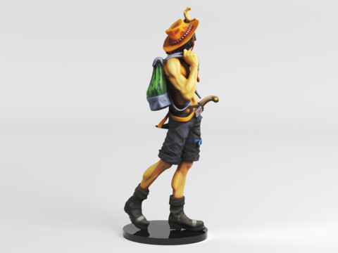 Banpresto One Piece World Figure Colosseum 3 Super Master Stars Piece The PortgasDAce Toys Games Modèles 3D en vedette