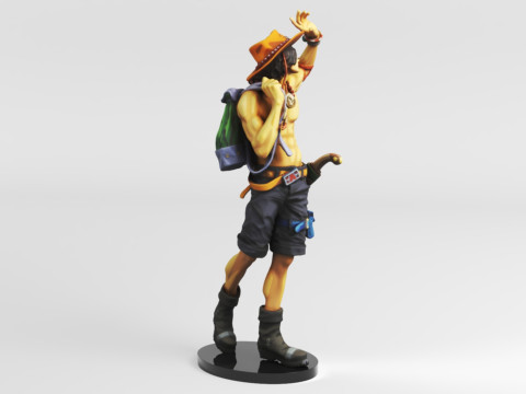 Banpresto One Piece World Figure Colosseum 3 Super Master Stars Piece The PortgasDAce Toys Games Modèles 3D en vedette