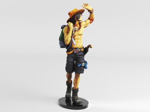 Banpresto One Piece World Figure Colosseum 3 Super Master Stars Piece The PortgasDAce Toys Games Modèles 3D en vedette