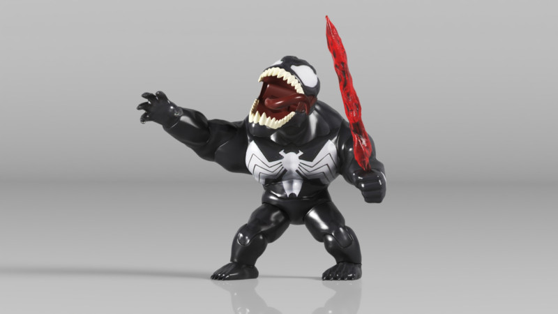 Good Smile Marvel Comics Venom Nendoroid Action Figure 3D Принт Модель .c4d .max .obj .3ds .fbx .stl .blend 