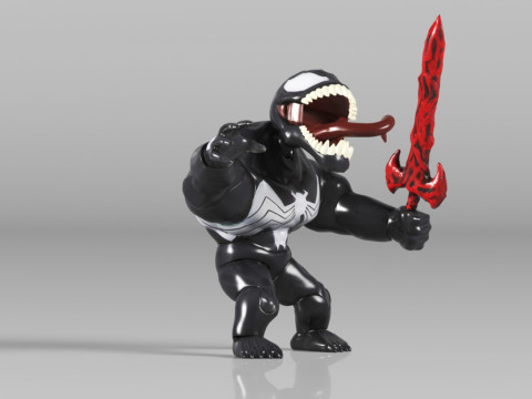 Good Smile Marvel Comics Venom Nendoroid Action Figure 3D Принт Модель