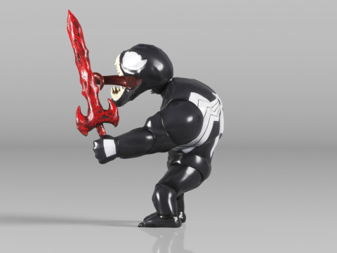 Good Smile Marvel Comics Venom Nendoroid Action Figure 3D Принт Модель
