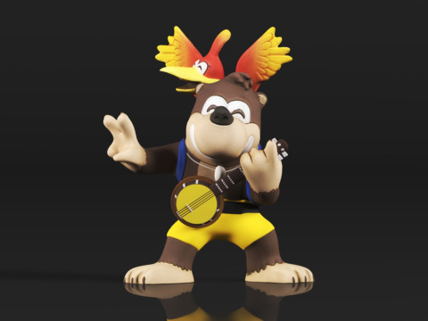 Youtooz Banjo and Kazooie 3Dプリントモデル
