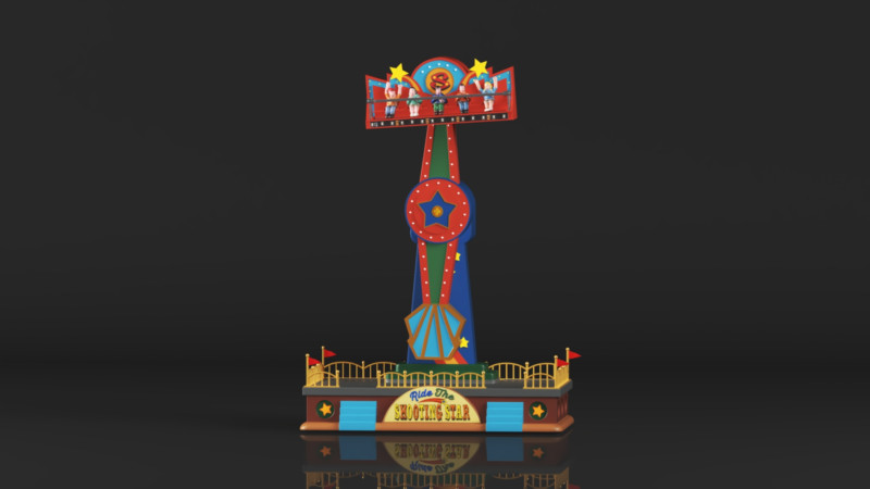 Lemax Village Collection The Shooting Star 3D Принт Модель .c4d .max .obj .3ds .fbx .stl .blend 