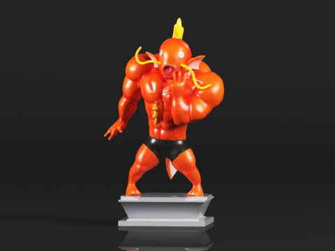 Muscle Show Series Magikarp Modèles 3D en vedette