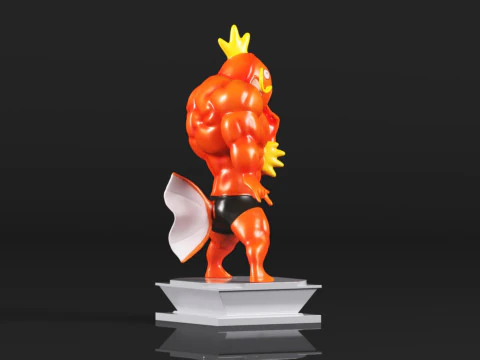 Muscle Show Series Magikarp 3D Print Model